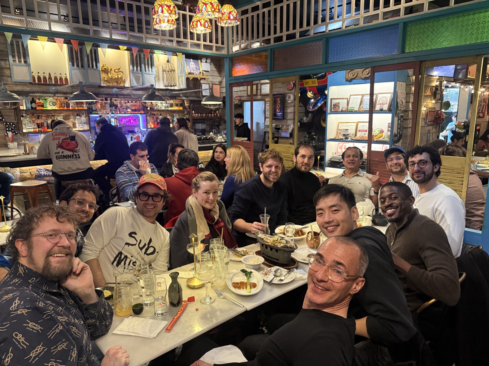 Founder dinner with operators in a private setting